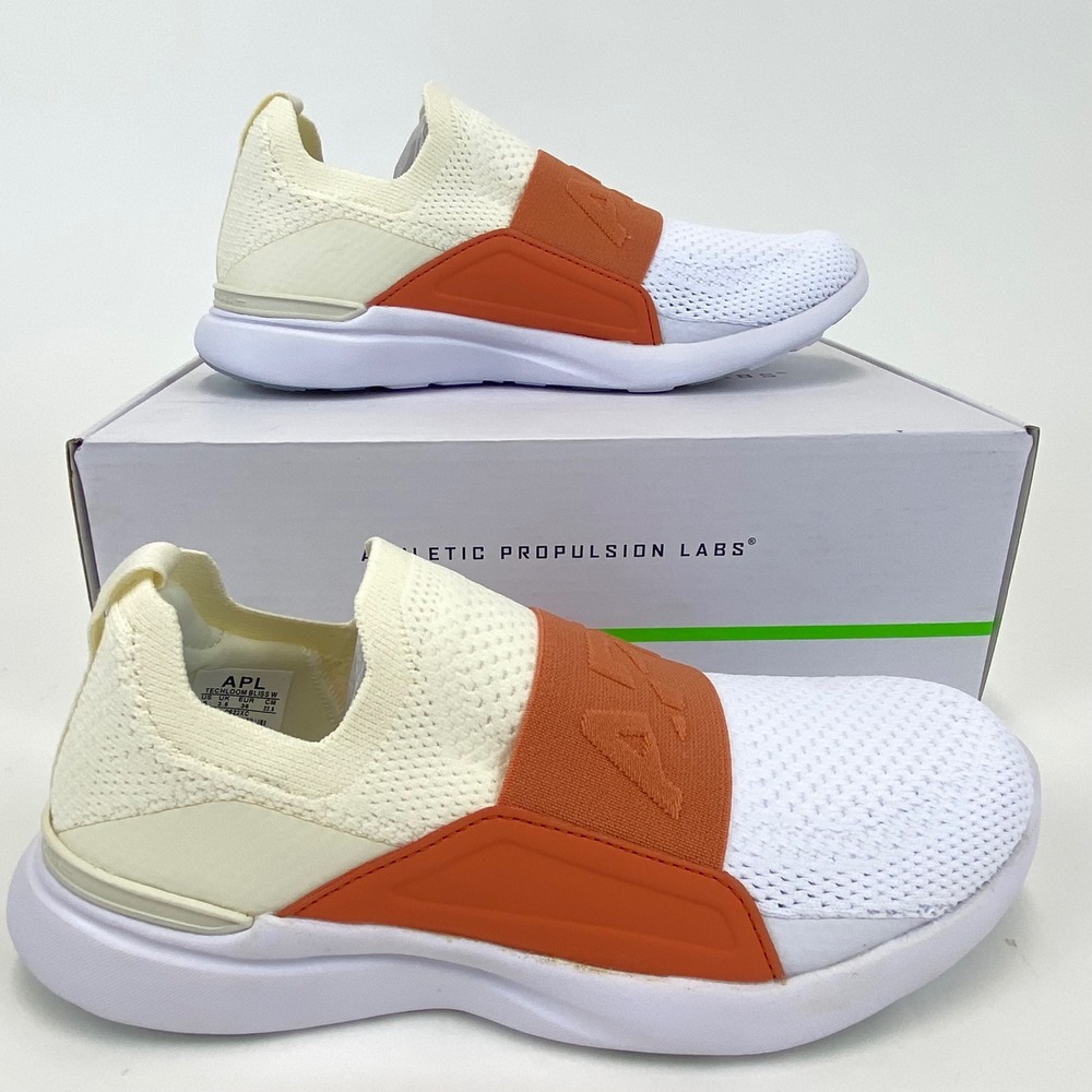 APL‎ Techloom Bliss Slip On Running Shoes Pristine Terracotta White Size 6